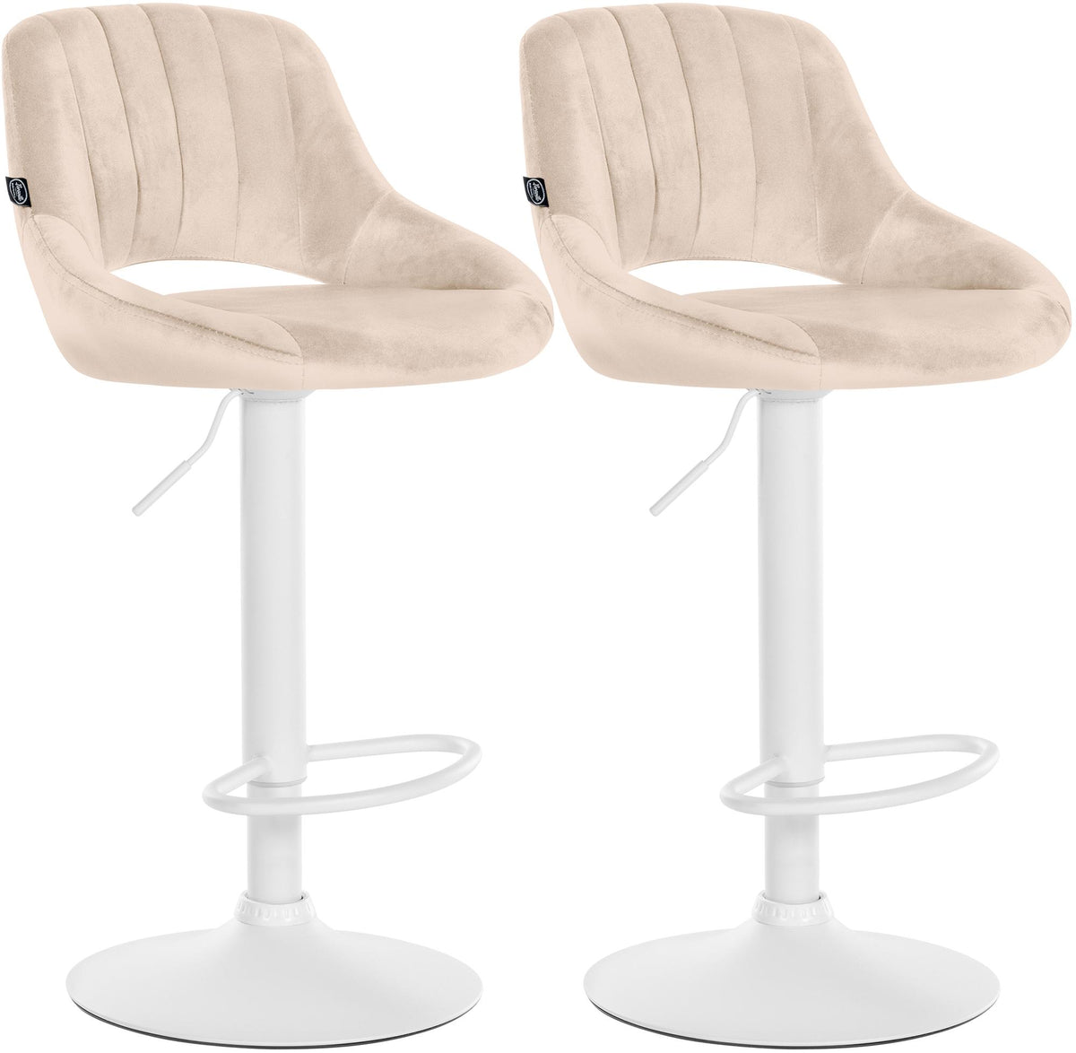 2er Set Barhocker Milet Samt W – Ansicht 15
