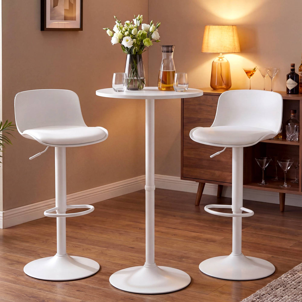 2er Bartisch Set Velor Kunstleder – Ansicht 11