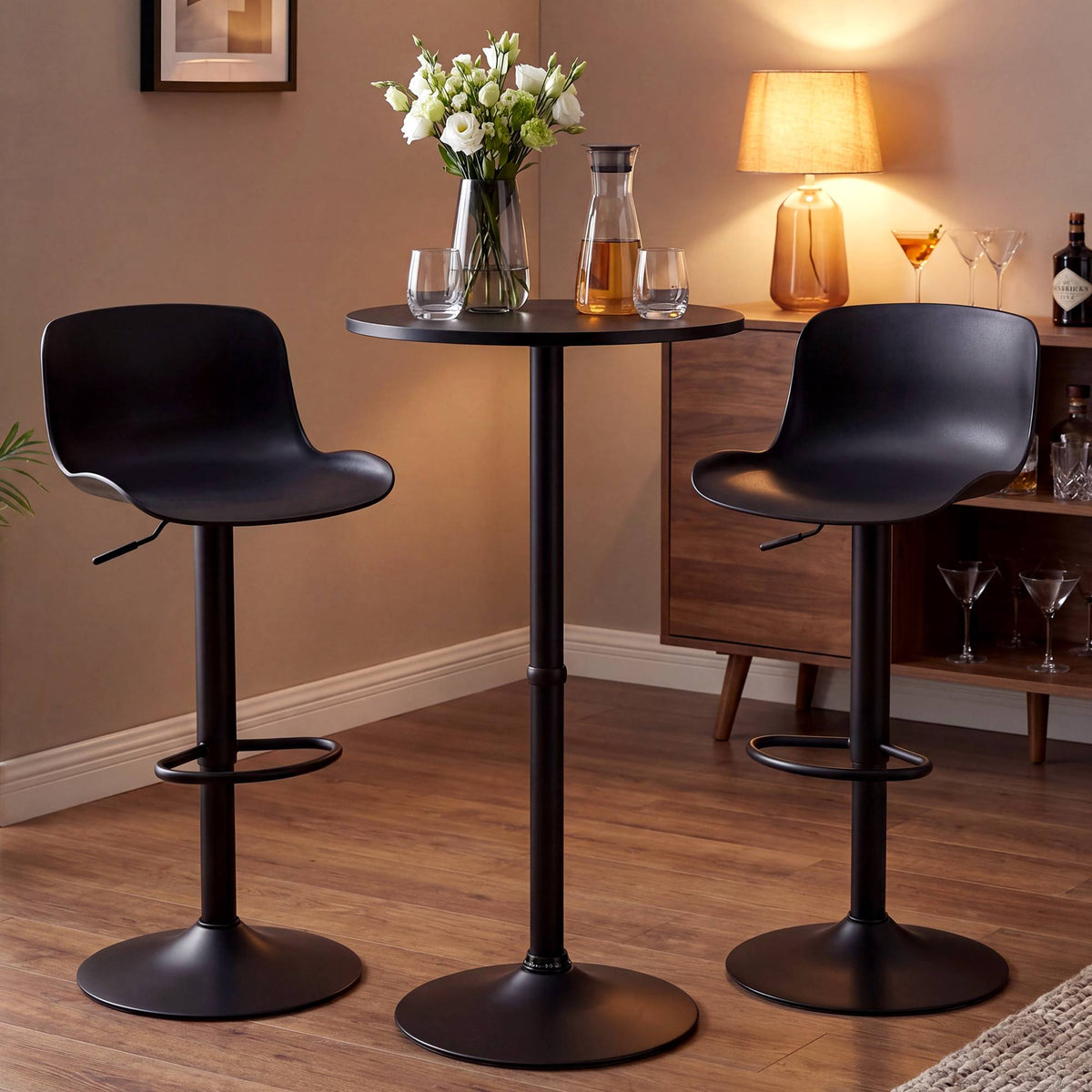 2er Bartisch Set Velor Kunststoff – Ansicht 4