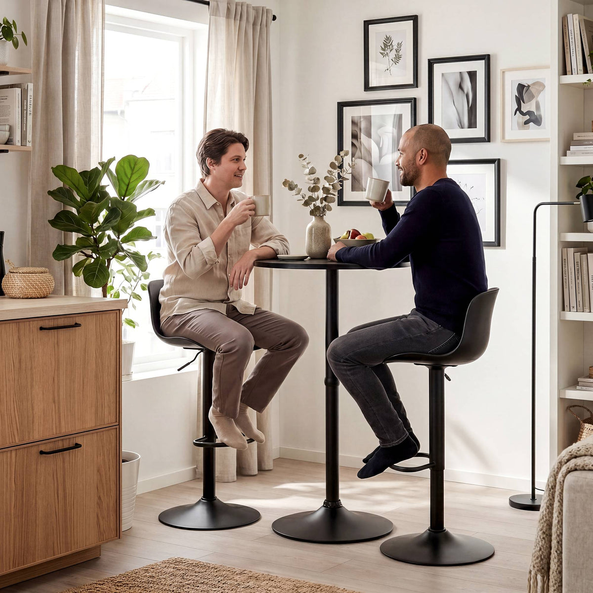 2er Bartisch Set Velor Kunststoff – Ansicht 3