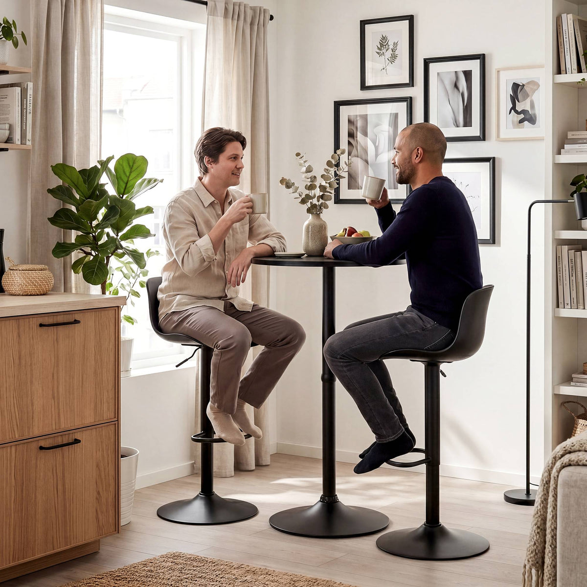 2er Bartisch Set Velor Kunstleder – Ansicht 3