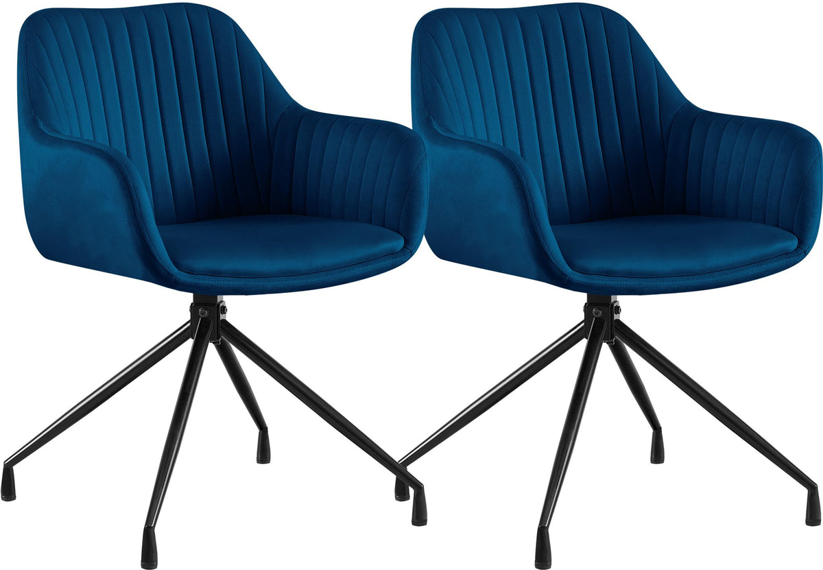 2er Set Esszimmerstuhl Welby Samt – Ansicht 8
