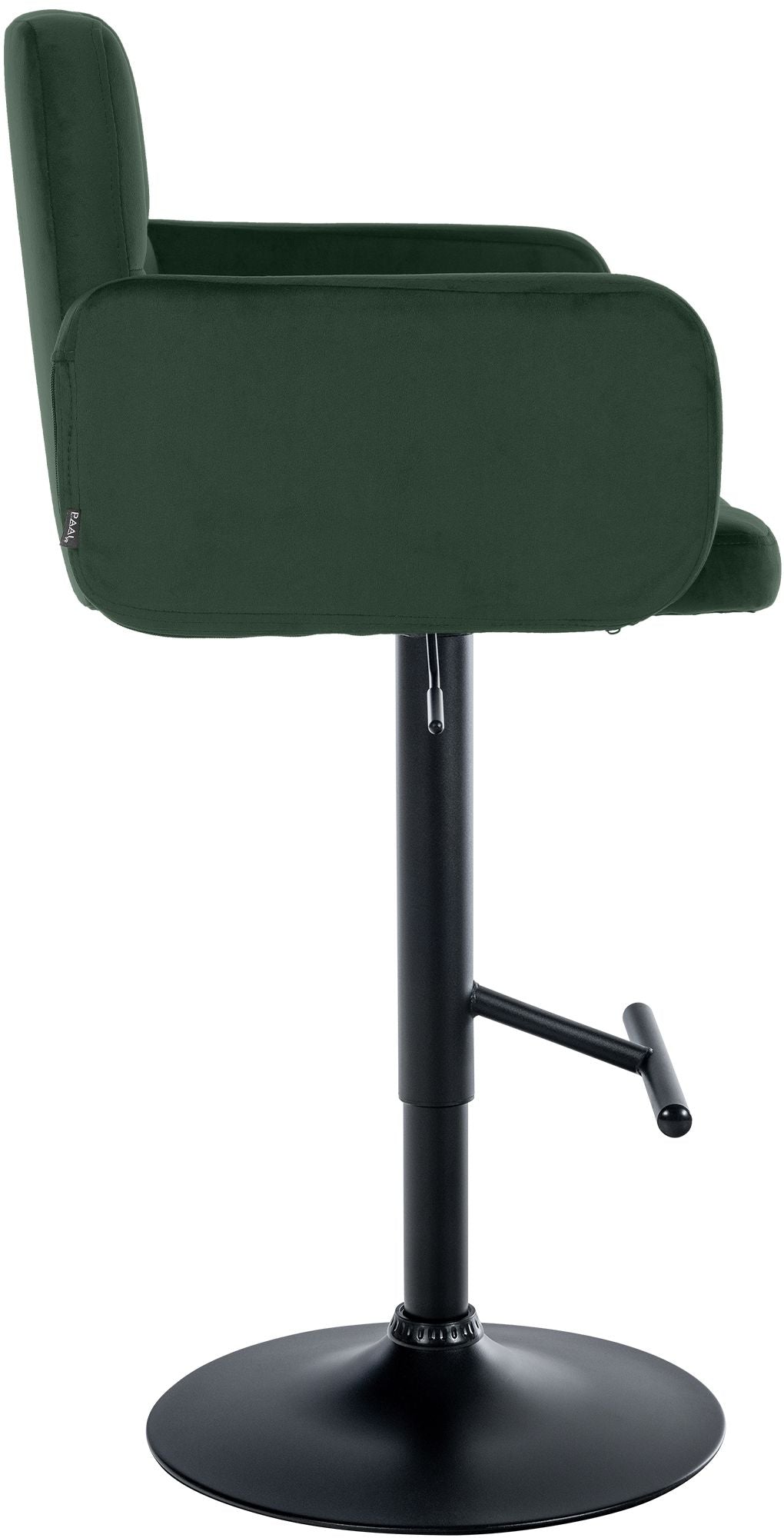 Barhocker Los Angeles Samt schwarz – Ansicht 5