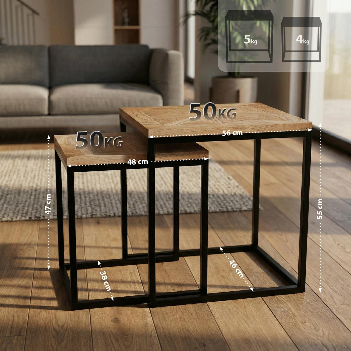 Beistelltisch 2er Set Talero – Ansicht 8