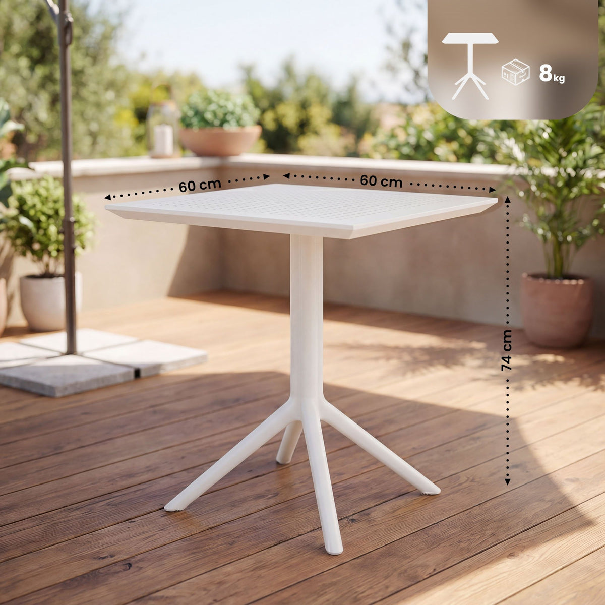 Klapptisch Sky eckig – Ansicht 2