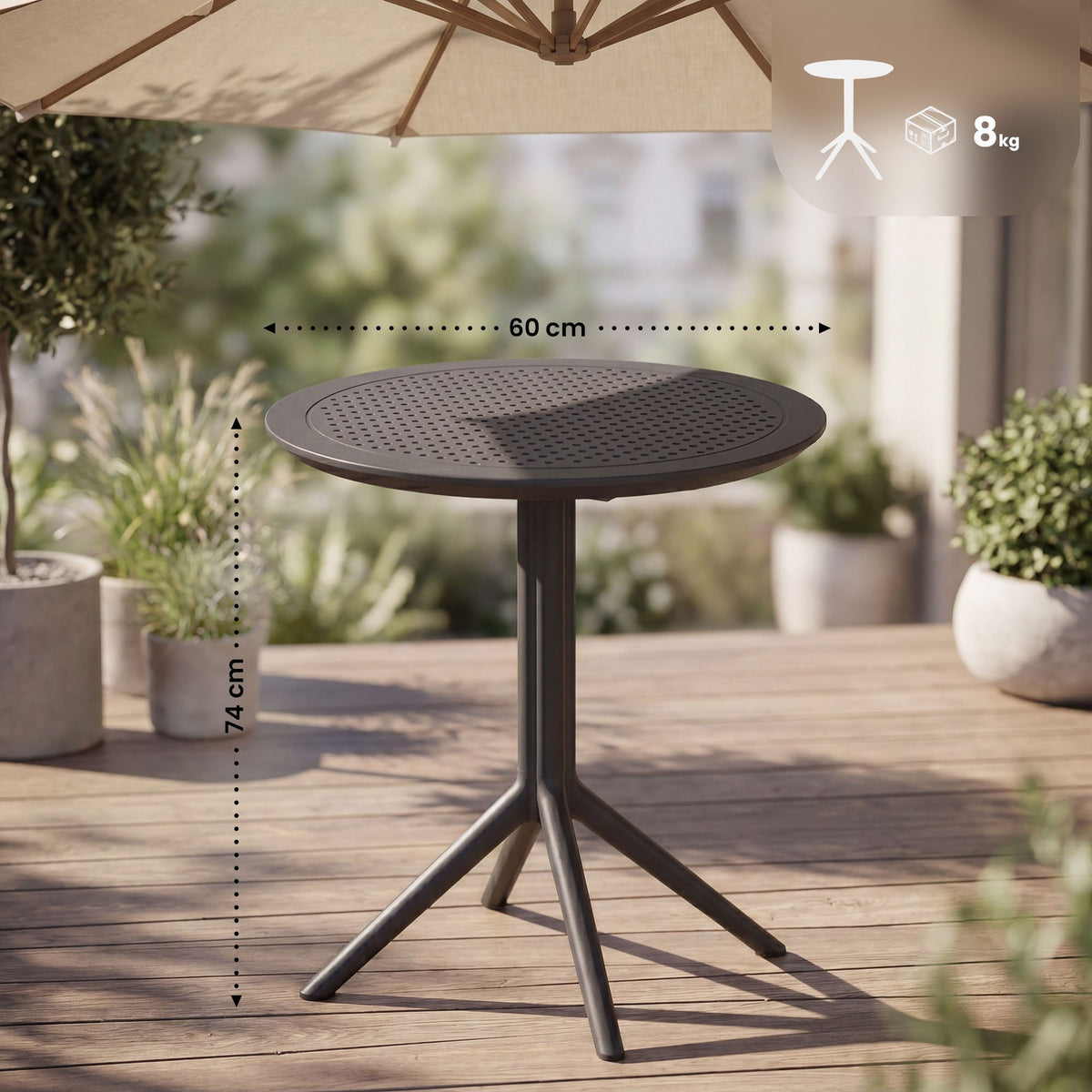 Klapptisch Sky rund – Ansicht 9