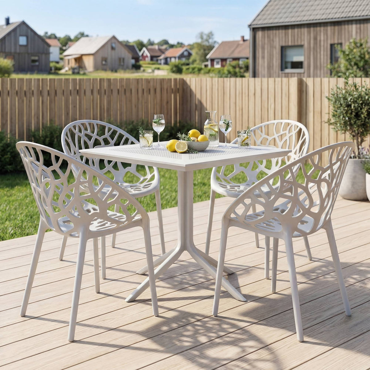 Gartenmöbel-Set Avara mit 4 Stühlen – Ansicht 4