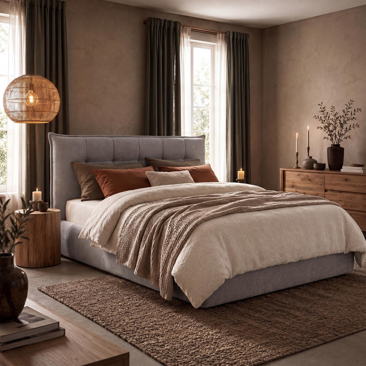 Bett Mirka 160x200 cm Stoff – Ansicht 12