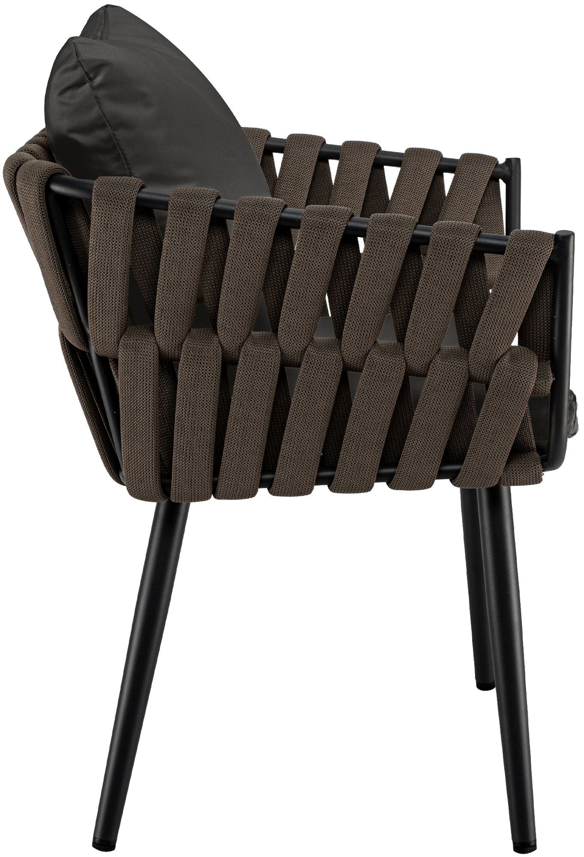 Gartenstuhl Lombardia Taupe mit Sitzkissen – Ansicht 13