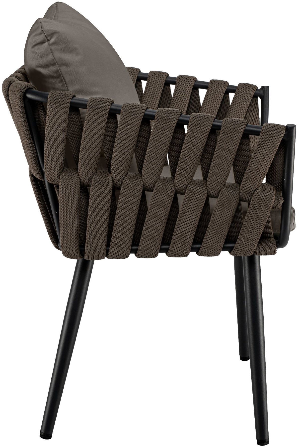 Gartenstuhl Lombardia Taupe mit Sitzkissen – Ansicht 20