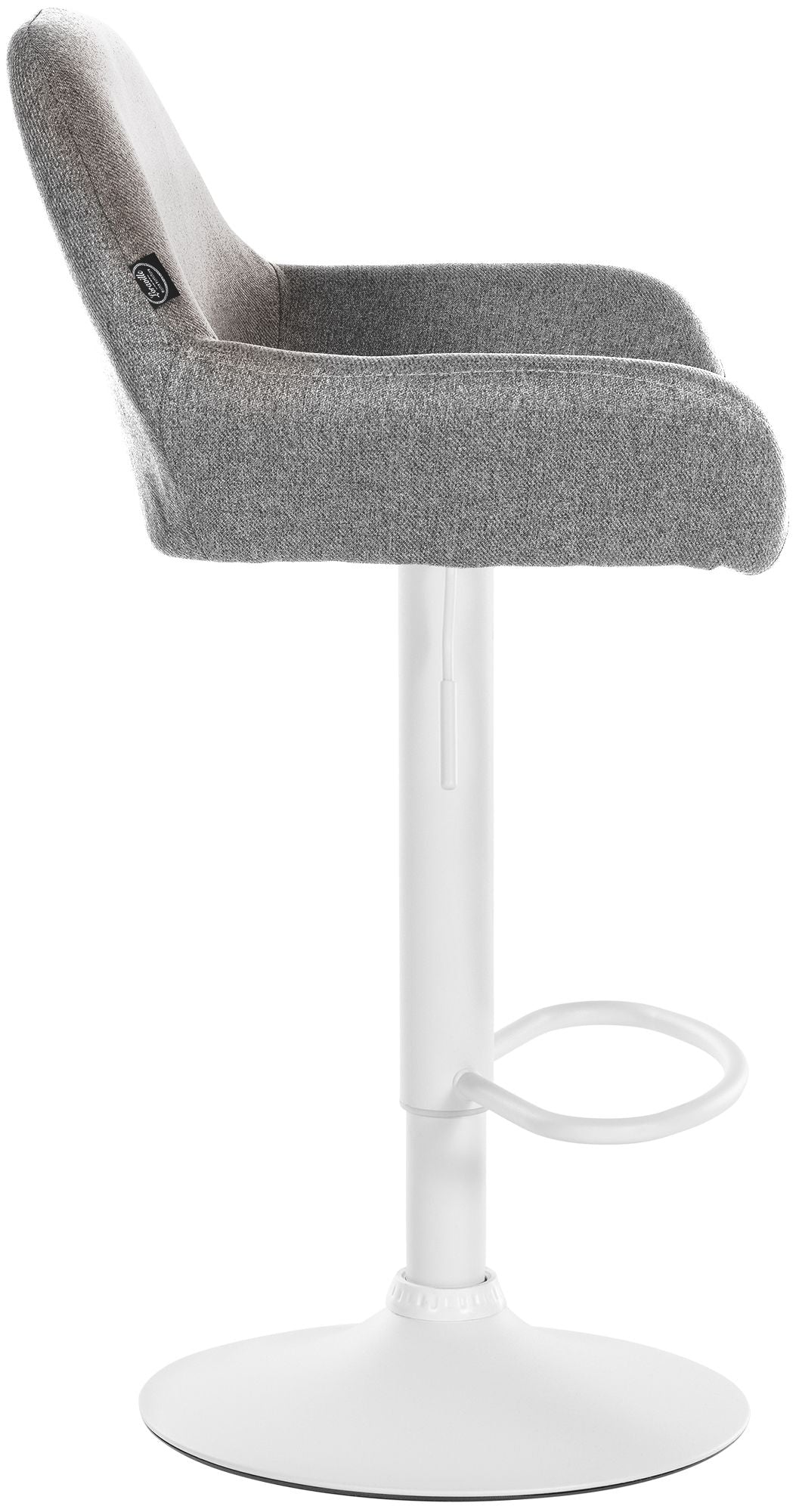 2er Set Barhocker Braga Stoff weiß – Ansicht 18