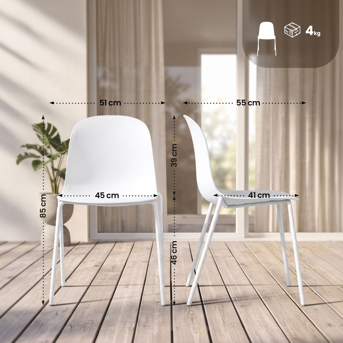 2er Set Stuhl Hardin – Ansicht 9