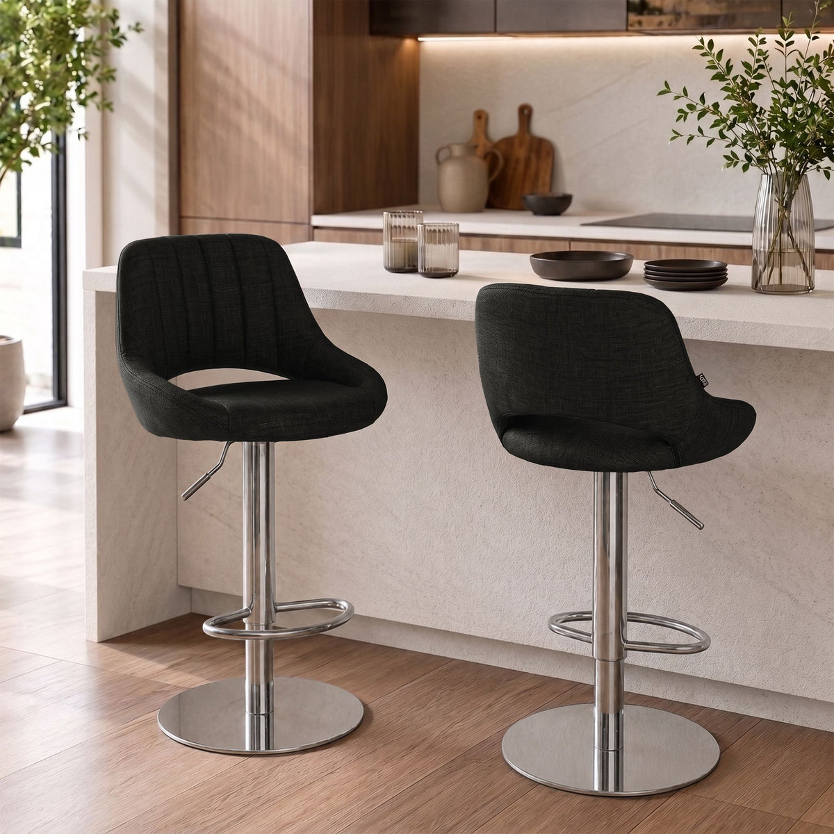 2er Set Barhocker HD Milet C Stoff – Ansicht 4