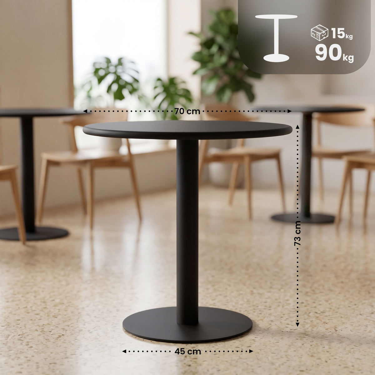 Bistrotisch Jarla rund – Ansicht 9