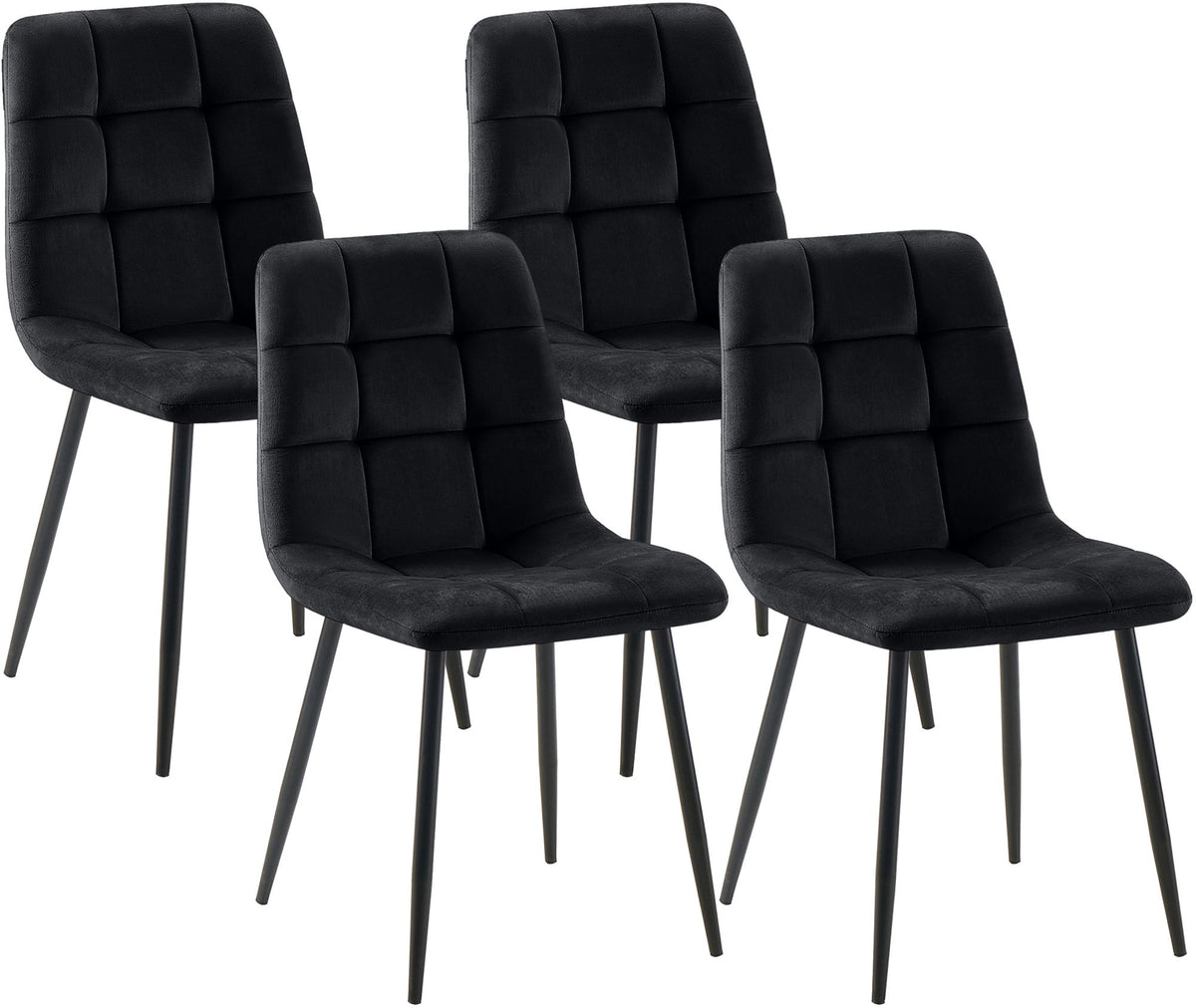 4er Set Esszimmerstuhl Tilde Samt – Ansicht 8
