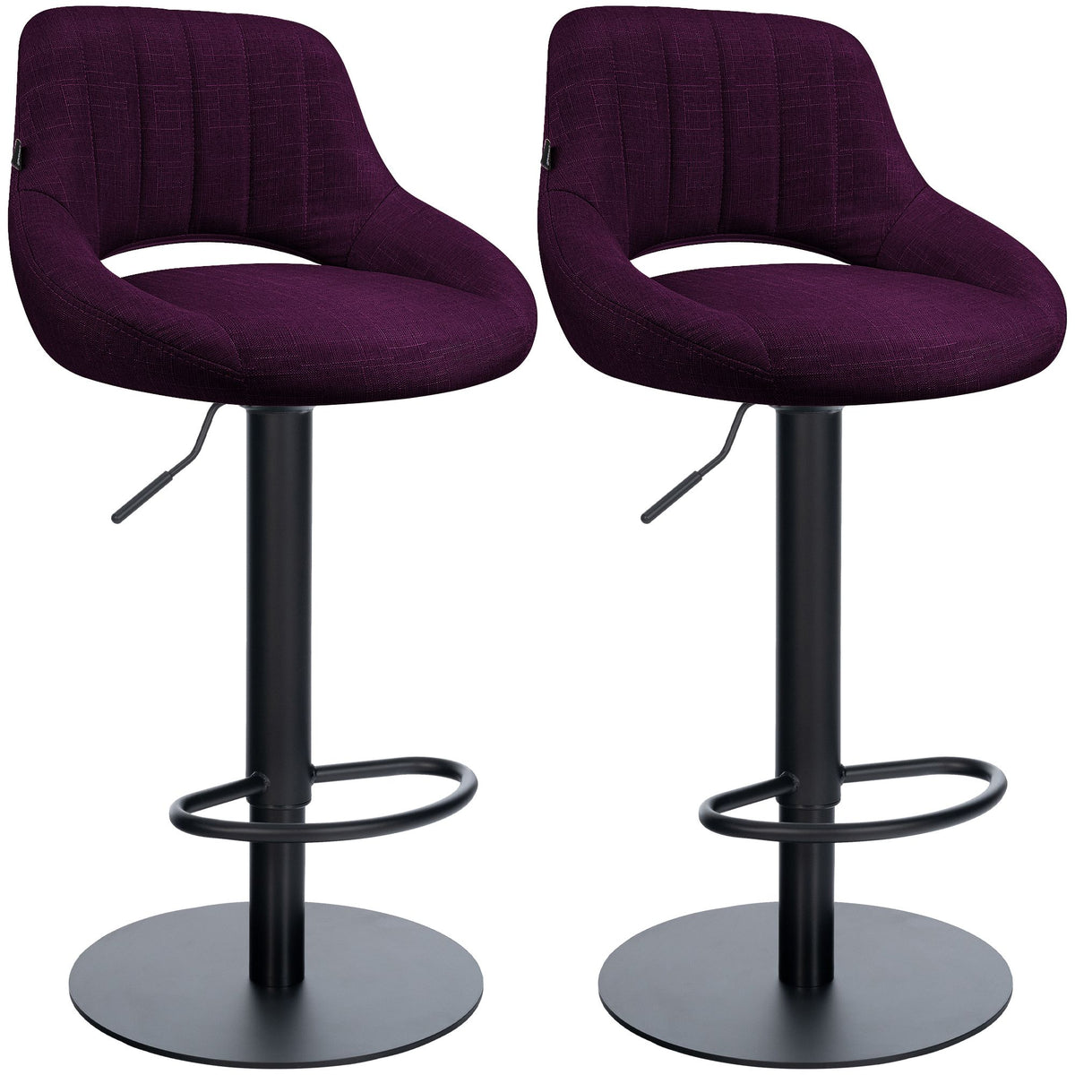 2er Set Barhocker HD Milet B Stoff
