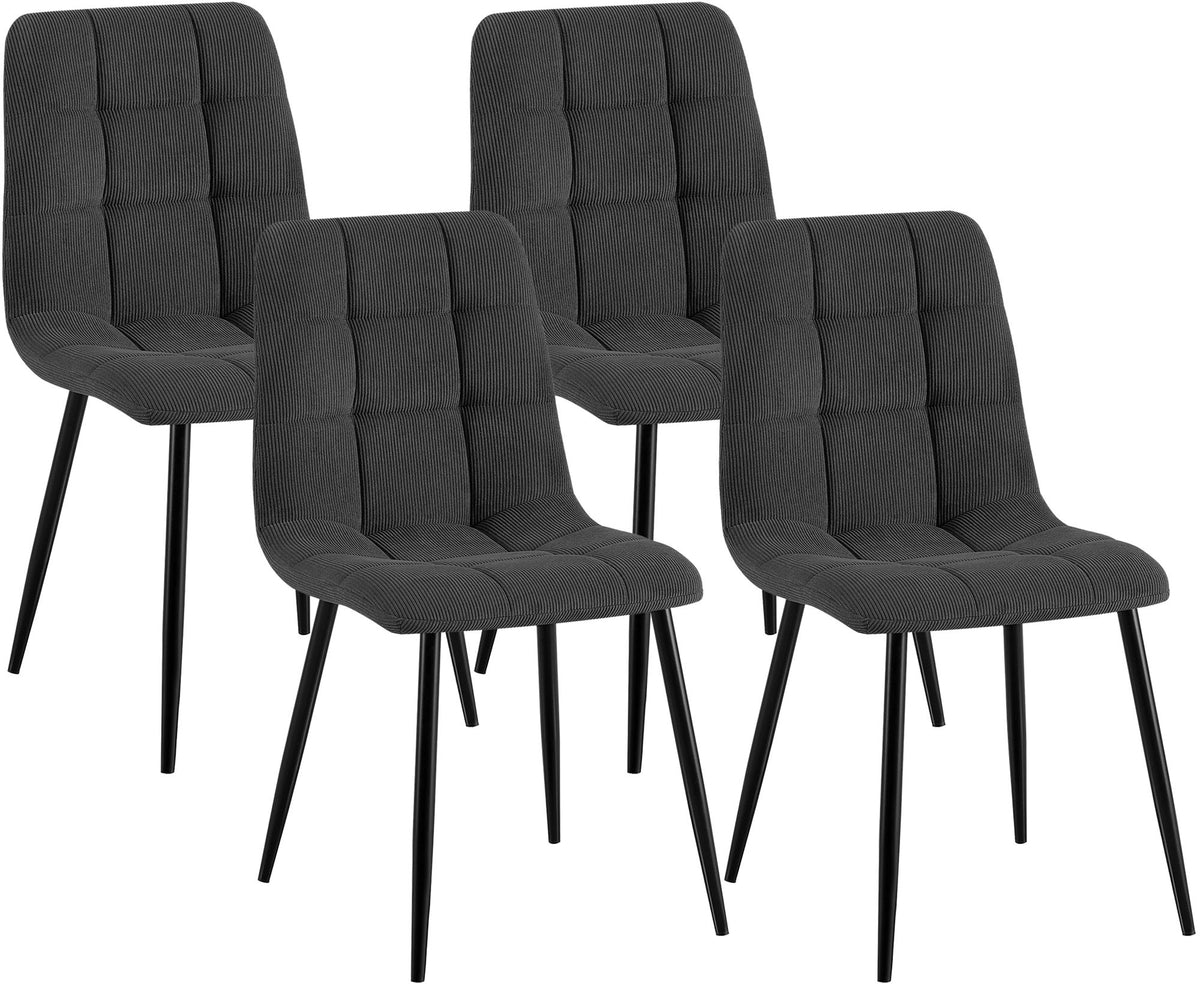 4er Set Esszimmerstuhl Tilde Cord – Ansicht 8