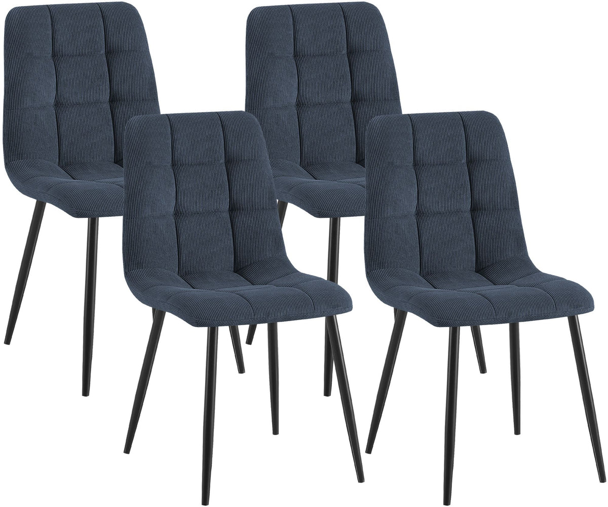 4er Set Esszimmerstuhl Tilde Cord – Ansicht 15