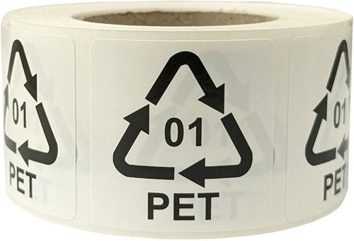 Etiketten fItalien Maße 35x35mm Haftfolie weiß selbstklebend Aufdruck 01 PET - VPE: 2