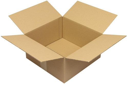 Faltkarton 1-wellig Höhenrillung Maße300x300x150mm Qualität120 B braun TRANSPAK - VPE: 25