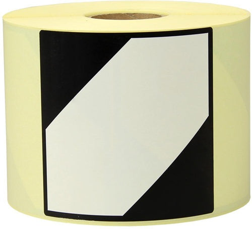 Etiketten Maße 100x100mm Papier weiß Aufdruck LQ TRANSPAK