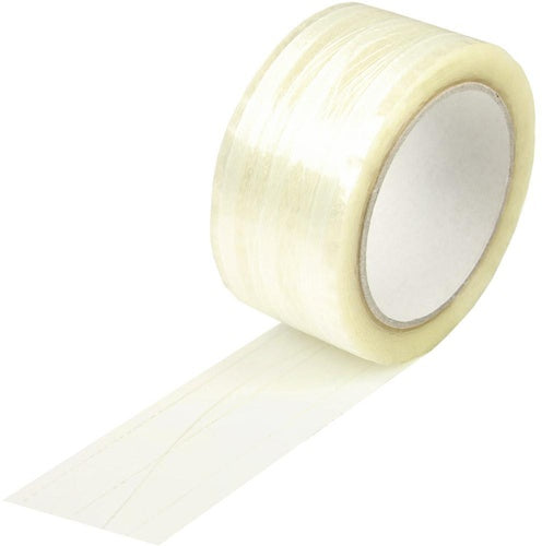 Klebeband fadenverstärkt Breite 50mm L66m S46µ PP transparent Hotmeltkleber - VPE: 36