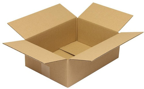 Faltkarton 1-wellig Höhenrillung Maße 350x250x120mm C4 Qualität 120 C braun - VPE: 25