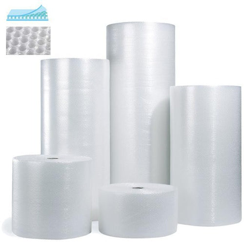 Luftpolsterfolie 3-lagig Breite 1500mm Länge 100m S90µ Transparent TRANSPAK