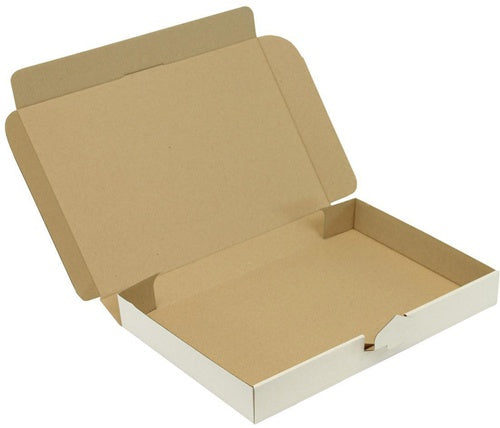 Klappschachtel 1-wellig Maße 338x230x42mm C4 12E weiß Steckverschluss TRANSPAK - VPE: 100