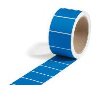 Sicherheitsetiketten Maße 38x32mm blau 500St/Rolle TRANSPAK