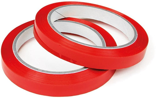 Klebeband fBeutelschließer Breite 12mm Länge 66m Stärke 77µ rot TRANSPAK - VPE: 12