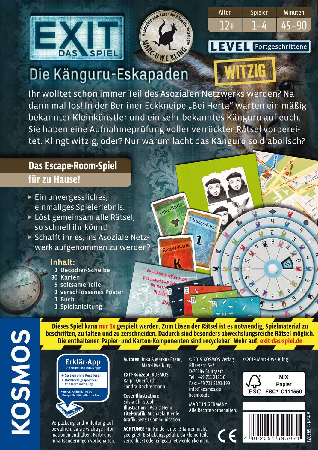 Kosmos 695071 - EXIT - Das Spiel: Die Känguru-Eskapaden