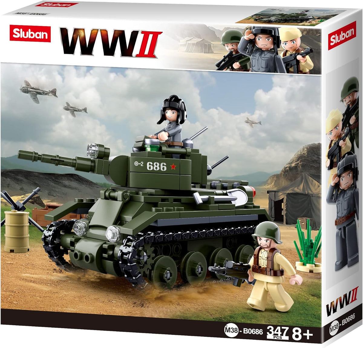 Sluban M38-B0686 - Army WWII - Alliierter Kavalleriepanzer – Ansicht 2
