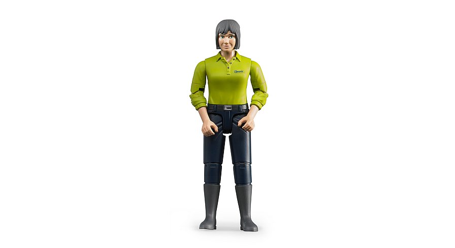 Bruder 60405 - Frau mit hellem Hauttyp und dunkelblauer Hose