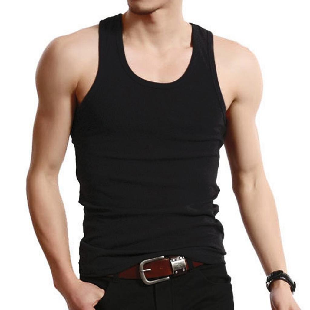 4 x Herren Feinripp Unterhemd Tank Top schwarz Gr. 3XL von Garcia Pescara aus Baumwolle