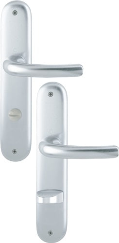 Langschildgarnitur Tôkyô 1710/273P Aluminium F1 SK/OL 78 mm DIN links / rechts HOPPE