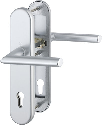 Schutzgarnitur Stockholm 1140/3331/3410 Aluminium F1 92 mm 66-76 mm HOPPE