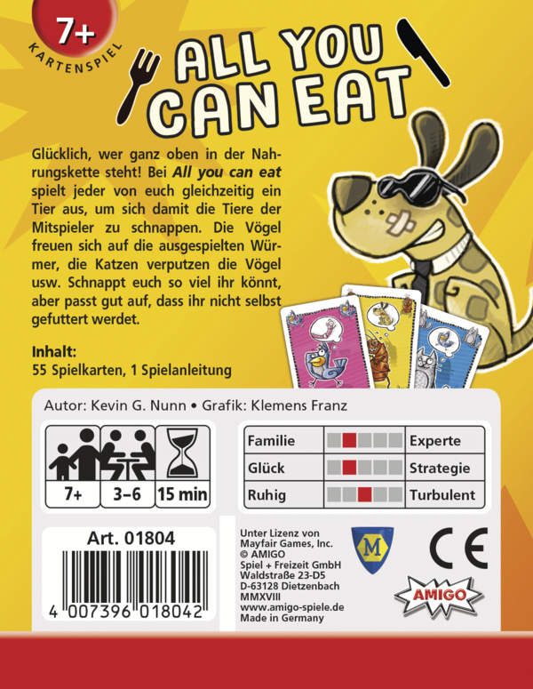 Amigo 01804 - All you can Eat - Kartenspiel – Ansicht 2
