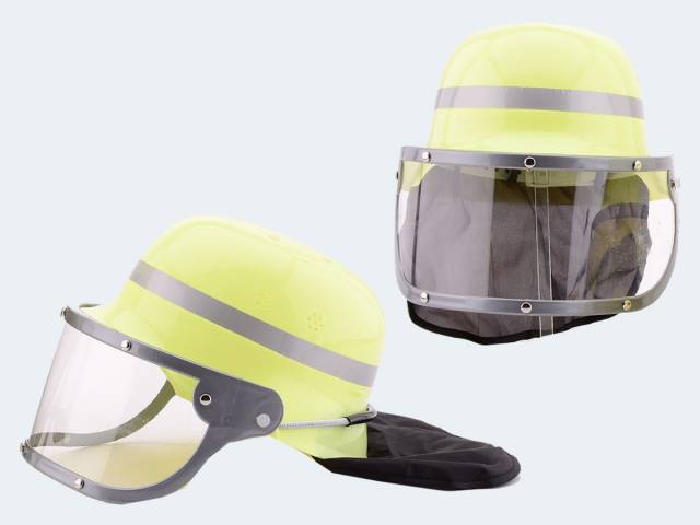 Feuerwehrhelm mit Visier - 28 cm