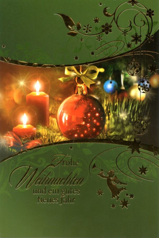 Weihnachtskarten Kerzen - 100 Stück - 6 Motive