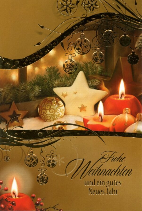 Weihnachtskarten Kerzen - 100 Stück - 6 Motive – Ansicht 2
