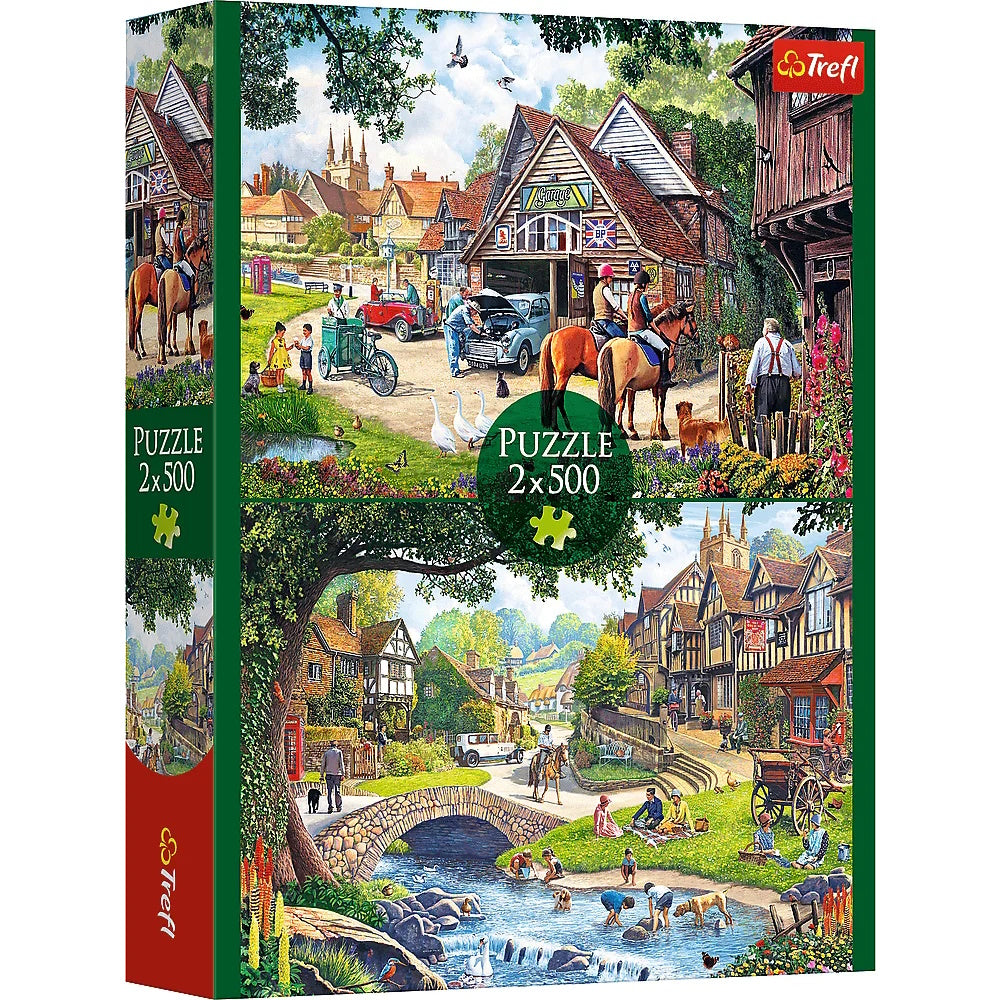 Idyllisches Leben - Puzzle 2 x 500 Teile