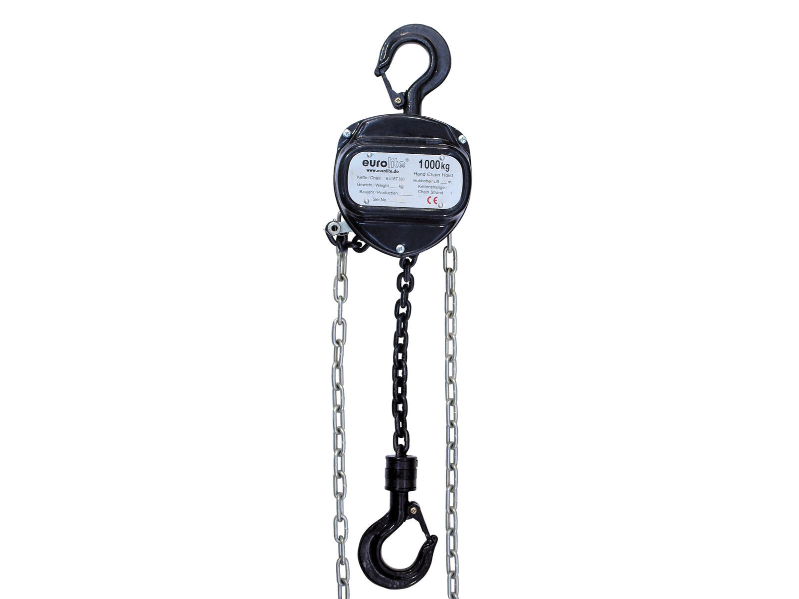 EUROLITE Kettenzug 10M/10T schwarz