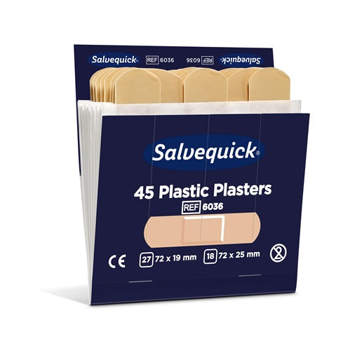 Pflasterstrips Salvequick wasserfest 6 Nachfüllpack je 45 St SALVEQUICK – Ansicht 4