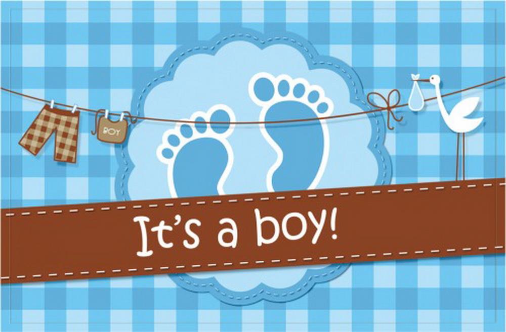 Fußmatte Gallerymatte It's a boy blau 1 Stück