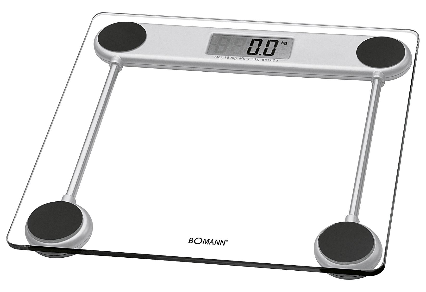 BOMANN Glas-Personenwaage PW 1417 CB inkl 1 x CR 2032 Batterien