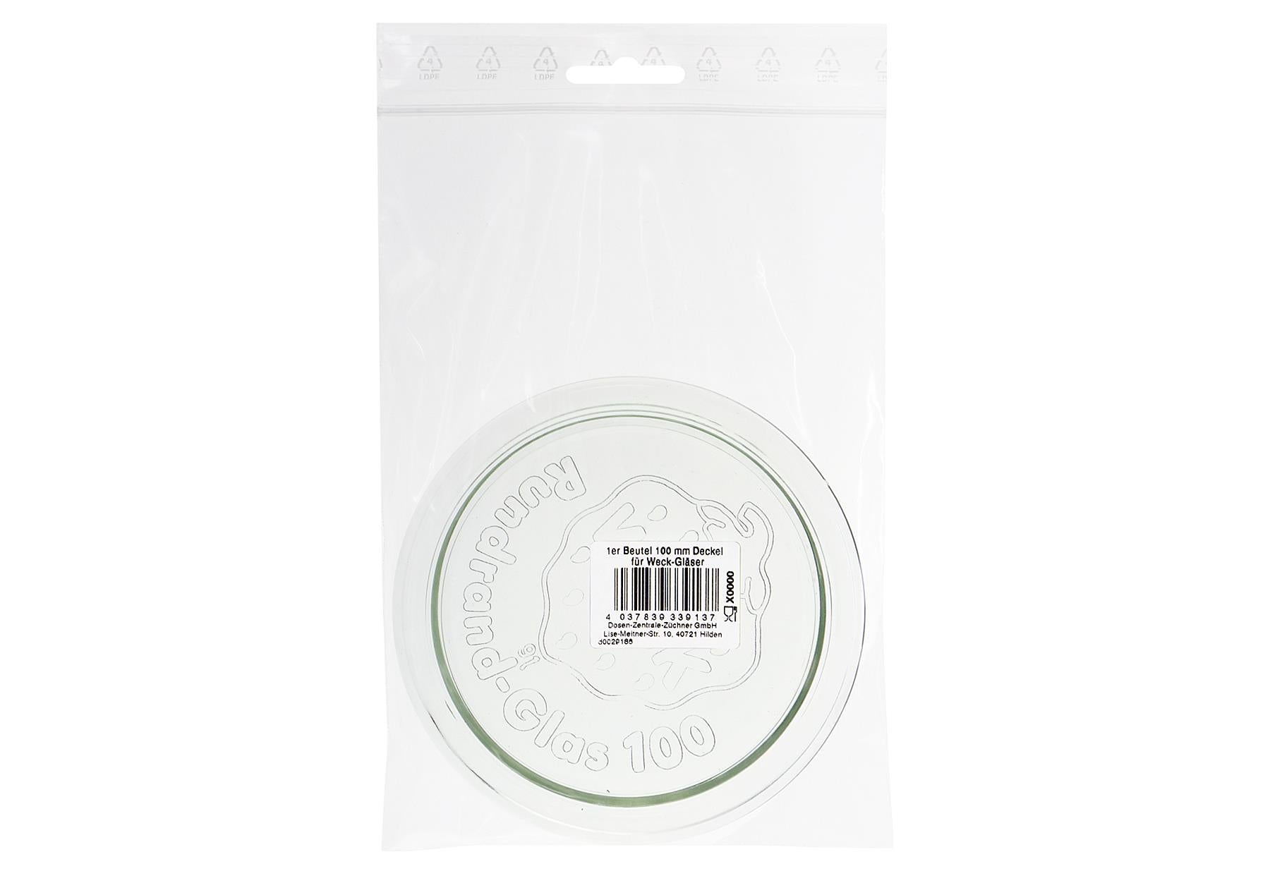 WECK WECK Rundranddeckel Ø100mm - VPE: 48