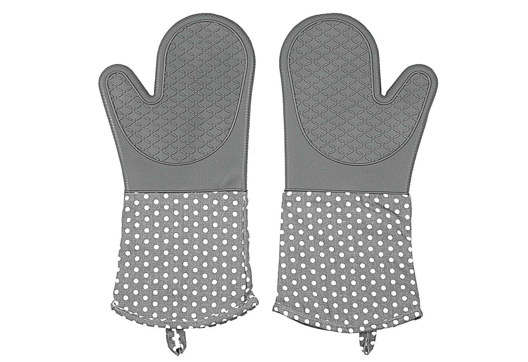 WENKO Topfhandschuh Silikon grau 1Paar 2 Topfhandschuhe