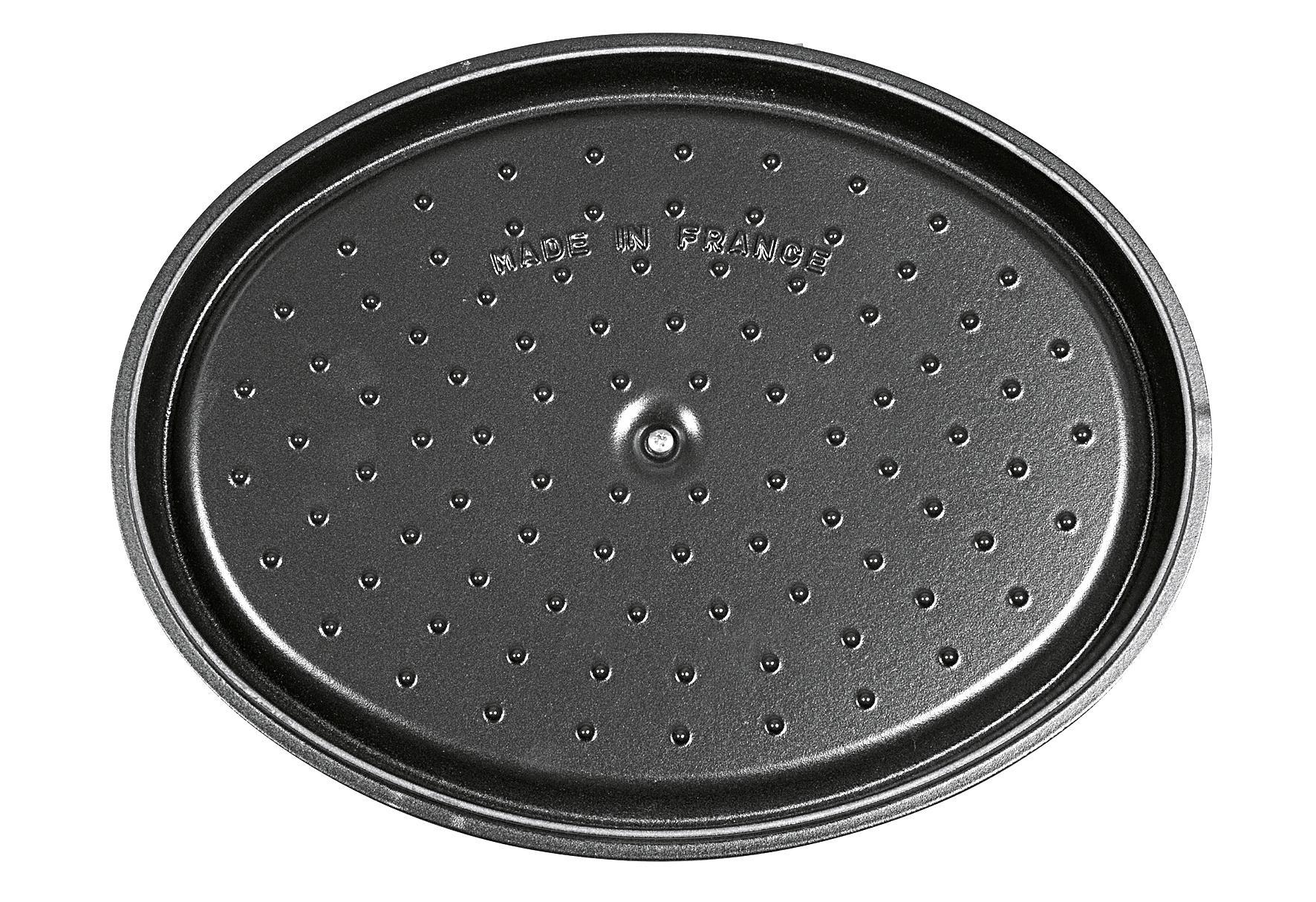 STAUB Cocotte Schmortopf oval nClassic Gusseisen 67 l 33cm schwarz