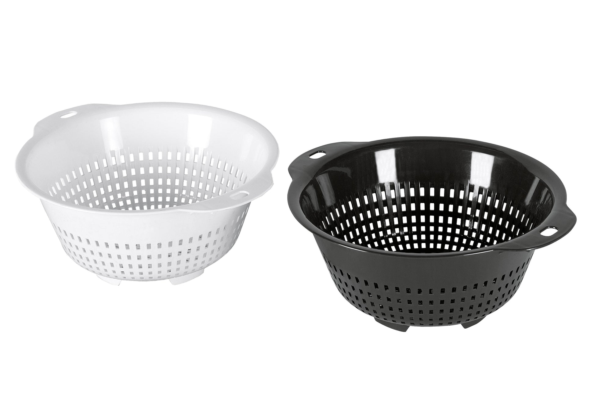 my basics Salatseiher Ø31cm weiß / anthrazit - VPE: 5
